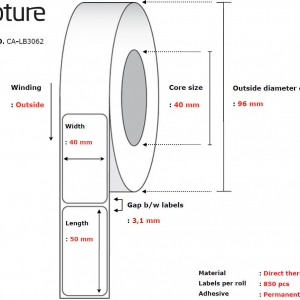 Label 40 x 50