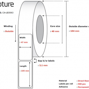 Label 47 x 105